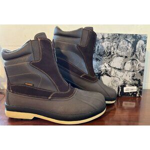 Nortiv 8 Thinsulate 170410-W Brown Insulated Waterproof Snow Boots Mens Sz 14
